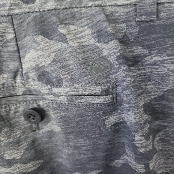 Vineyard Vines Shorts Breaker Short Blue Camo Nylon Spandex Stretch Mens 40 - Picture 4 of 11